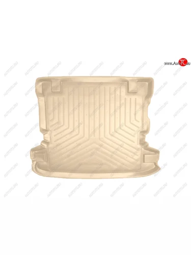 Коврик багажника Norplast Unidec (5 дверей) (Цвет: бежевый) Mitsubishi Pajero 3 V70 дорестайлинг (1999-2003)