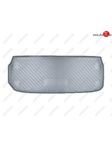 Коврик багажника Norplast Unidec (разложенный 3-й ряд) (Цвет: серый) Nissan Pathfinder  R52 (2012-2017) дорестайлинг