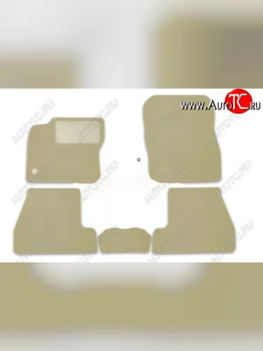 Коврик в салони Autofamily 5 шт. (текстиль) (бежевый) CITROEN C3 Picasso рестайлинг (2013-2017)