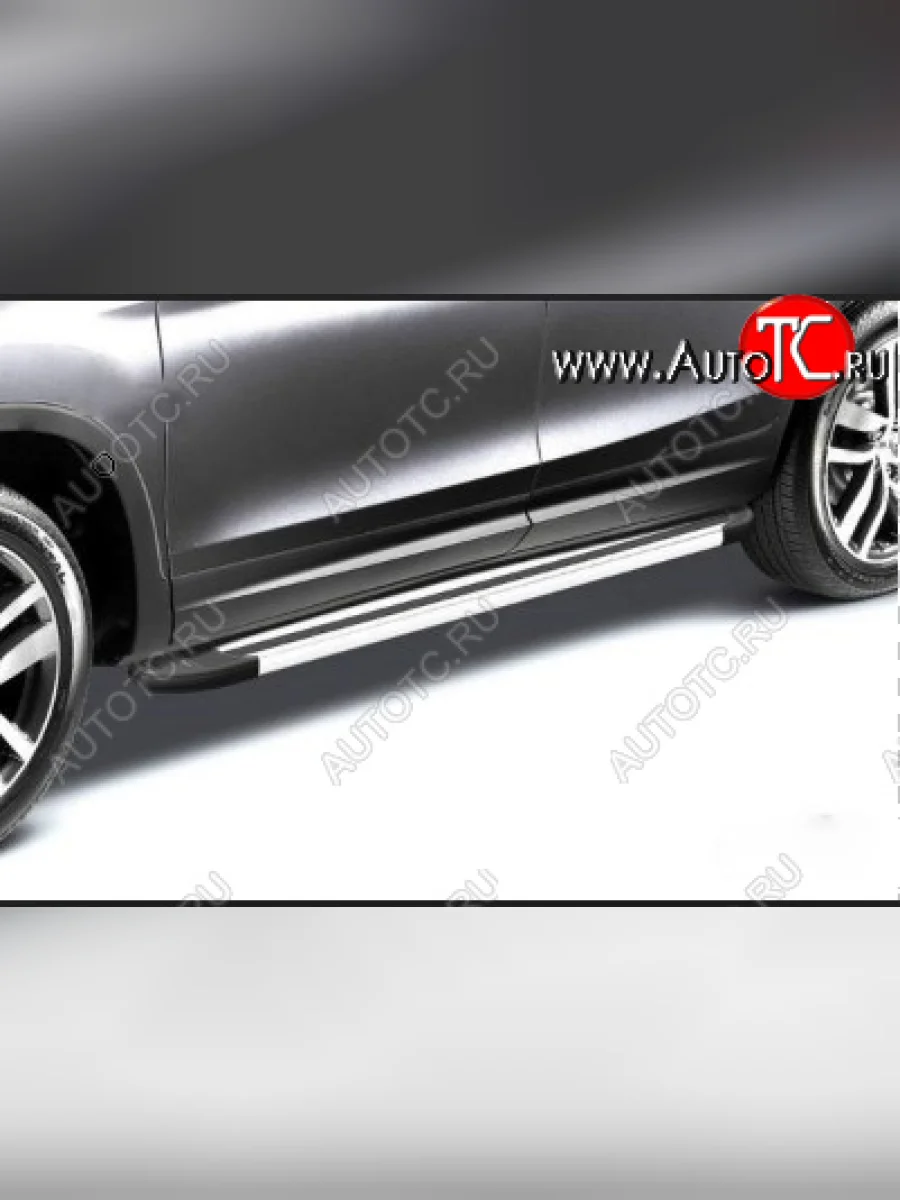 Алюминиевые пороги Arbori Luxe Black Chery Tiggo 7 (2016-2020)  в Самаре Самарской области