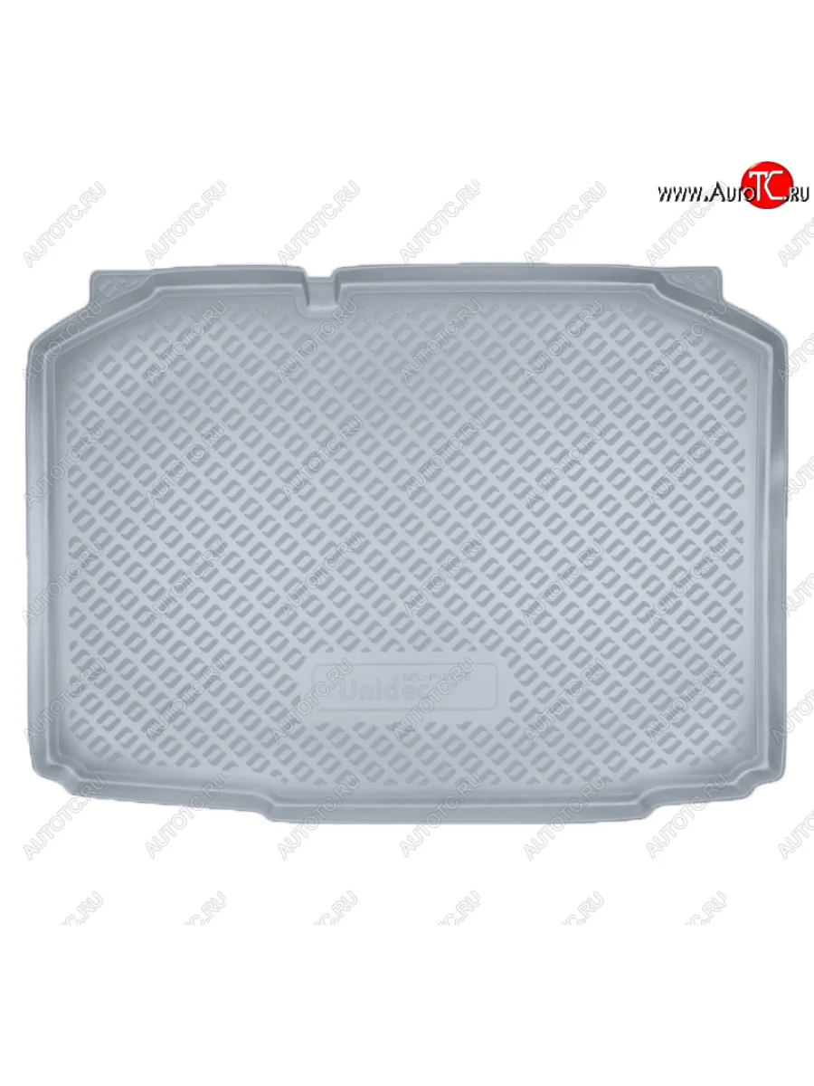 Коврик багажника Norplast Unidec Skoda Fabia Mk2 хэтчбэк дорестайлинг (2007-2010) (Цвет: серый)  в Перми Пермском крае