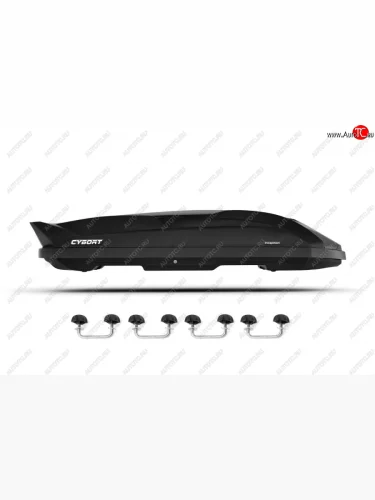 Автобокс CYBORT Inception (210х80х45 см, двусторонний, крепление скоба) (Black LC) 
