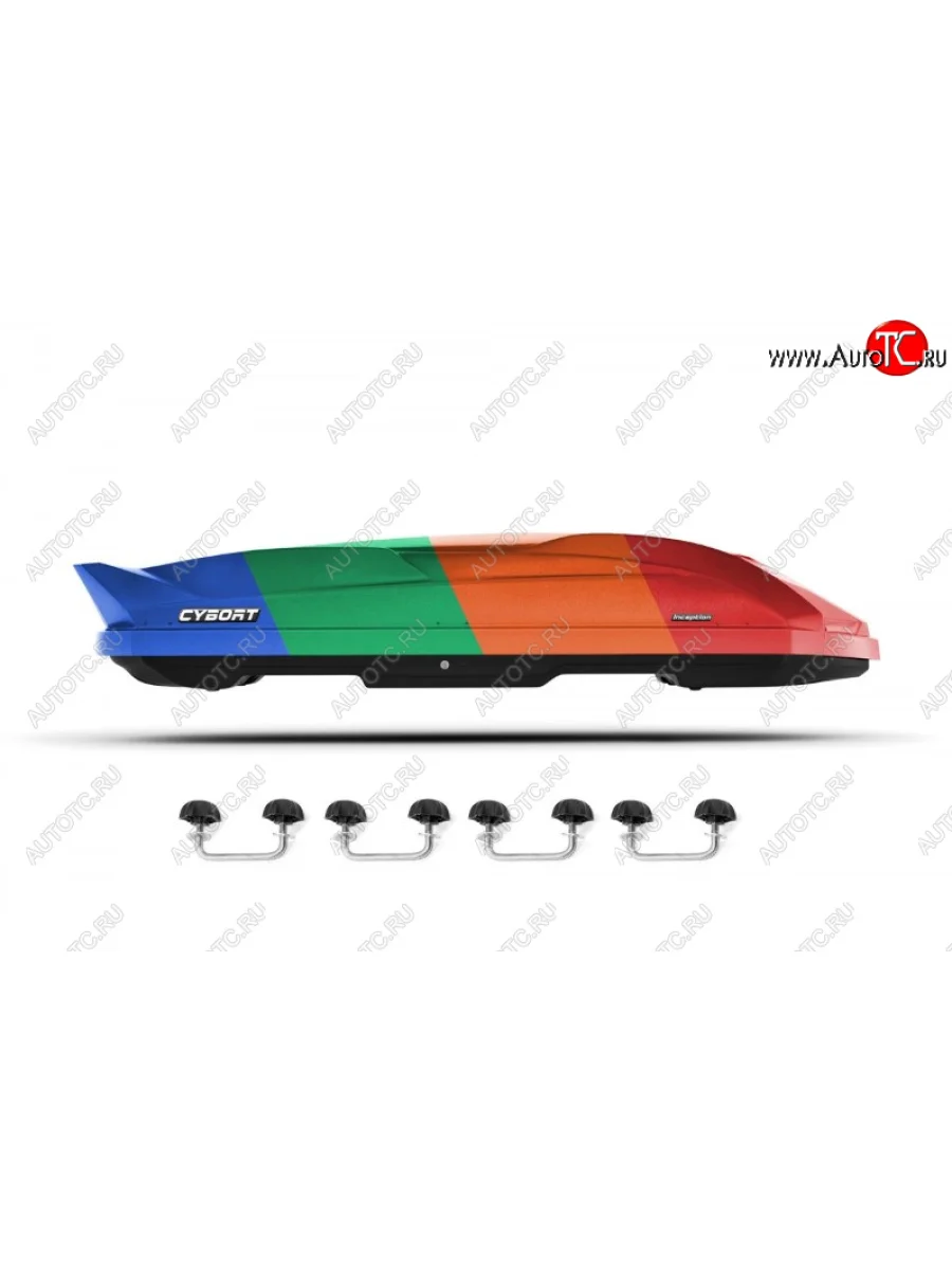 Багажный бокс CYBORT Inception (210х80х45 см, двусторонний, крепление скоба) на крышу   (Color LC)  в Воронеже Воронежской области