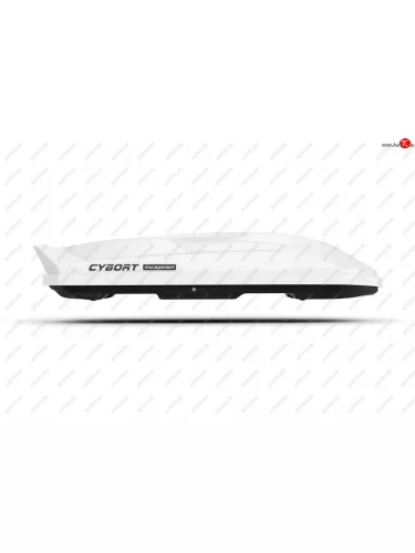 Багажный бокс CYBORT Inception (206x86x40 см, двусторонний, крепление краб) на крышу (White Glossy) 