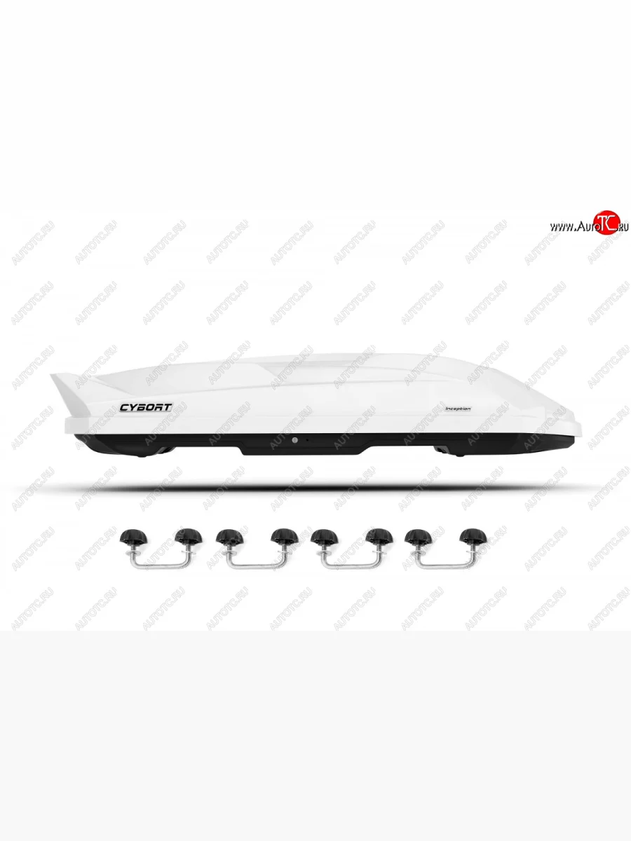 Багажный бокс CYBORT Inception (210х80х45 см, двусторонний, крепление скоба) на крышу   (White Glossy)  в Самаре Самарской области