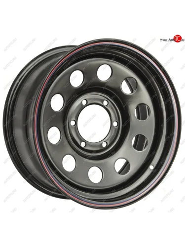 Штампованый диск OFF-ROAD Wheels (стальной усиленный, круг - черный). 8.0 x 16 