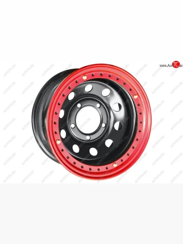 Штампованый диск OFF-ROAD Wheels (стальной усиленный с бедлоком, круг - черный с красным). 8.0 x 16 Subaru Forester SG рестайлинг (2005-2008) Штампованый диск OFF-ROAD Wheels (стальной усиленный с бедлоком, круг - черный с красным). 8.0 x 16 Subaru Forester SG рестайлинг (2005-2008)