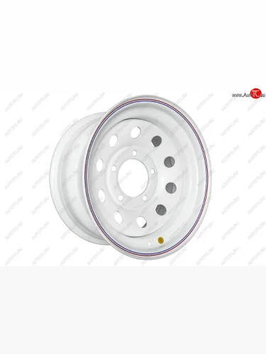 Штампованый диск OFF-ROAD Wheels (стальной усиленный, круг - белый). 8.0 x 16 