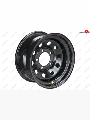 Штампованый диск OFF-ROAD Wheels (стальной усиленный, круг - черный). 8.0 x 16 