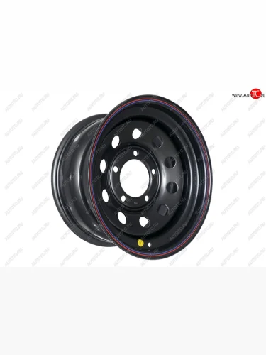 Штампованый диск OFF-ROAD Wheels (стальной усиленный, круг - черный). 8.0 x 16 