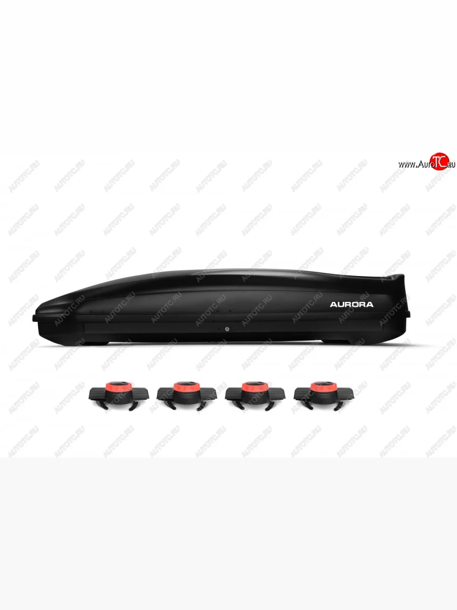 Багажный бокс AURORA (560 л/213x84x42 см, двусторонний, крепление краб) на крышу   (Black LC)  в Самаре Самарской области