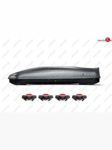 Багажный бокс AURORA (560 л/213x84x42 см, двусторонний, крепление краб) на крышу (Titan LC) 
