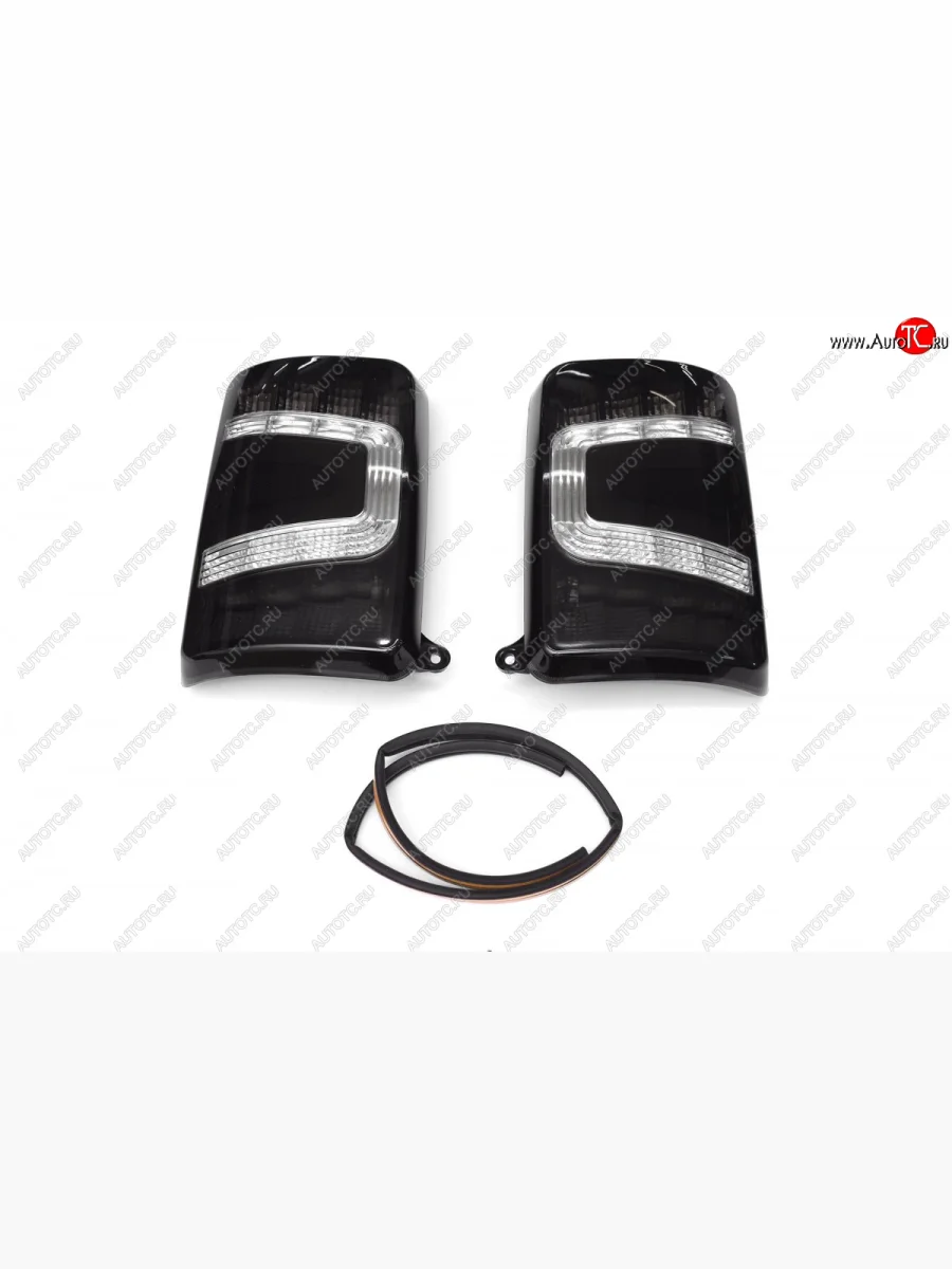 Светодиодные LED фонари (задние) Тюн-Авто Лада ВАЗ нива 4х4 2131 5 дв. дорестайлинг (1993-2019) (Цвет: черный)  в Воронеже Воронежской области