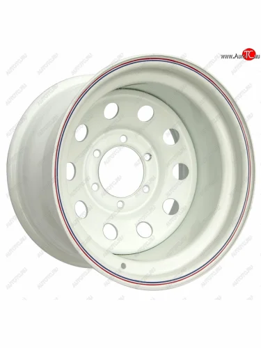 Штампованый диск OFF-ROAD Wheels (стальной усиленный, круг - белый). 10.0 x 16 