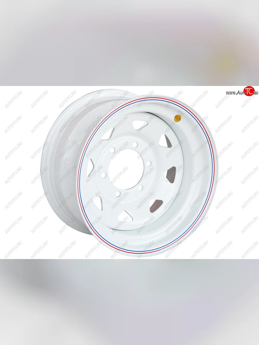 Штампованый диск OFF-ROAD Wheels (стальной усиленный, треугольник мелкий - белый). 8.0 x 15    в Самаре Самарской области
