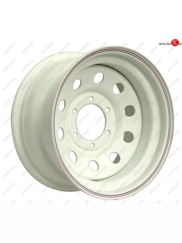 Штампованый диск OFF-ROAD Wheels (стальной усиленный, круг - белый). 7.0 x 15 