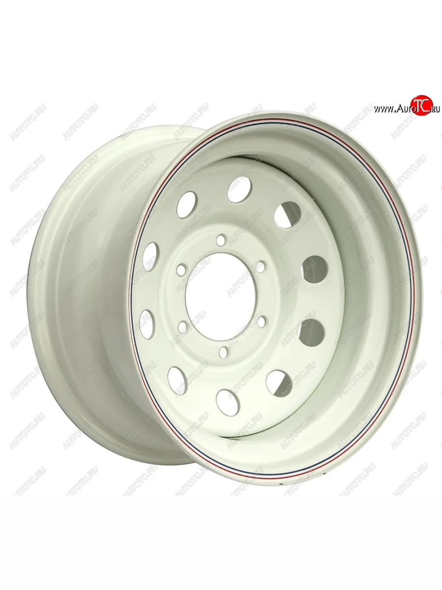 Штампованый диск OFF-ROAD Wheels (стальной усиленный, круг - белый). 8.0 x 16    в Воронеже Воронежской области