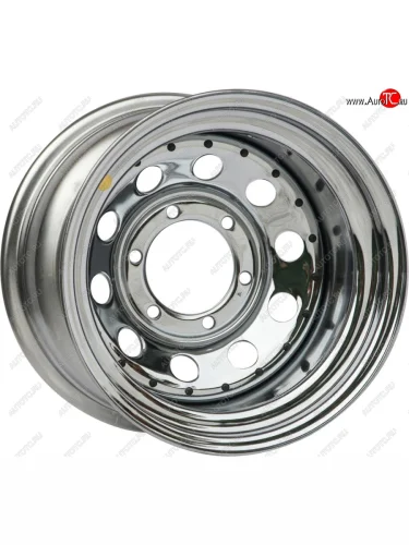 Штампованый диск OFF-ROAD Wheels (стальной усиленный, круг - хром). 10.0 x 15 