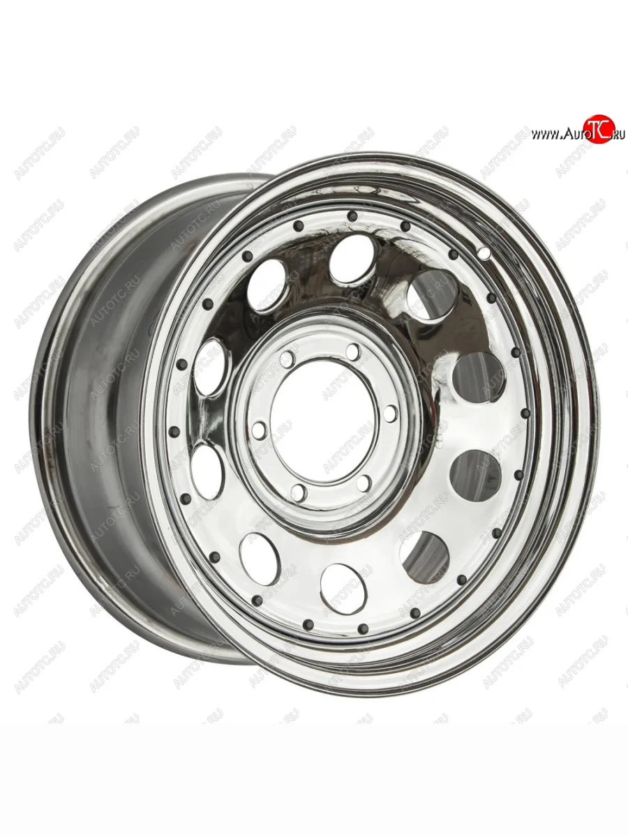 Штампованый диск OFF-ROAD Wheels (стальной усиленный, круг - хром). 8.0 x 17    в Самаре Самарской области