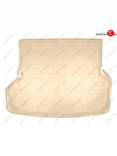 Коврик багажника Norplast Unidec (7 мест) (Цвет: бежевый) Toyota Highlander XU40 рестайлинг (2010-2013)