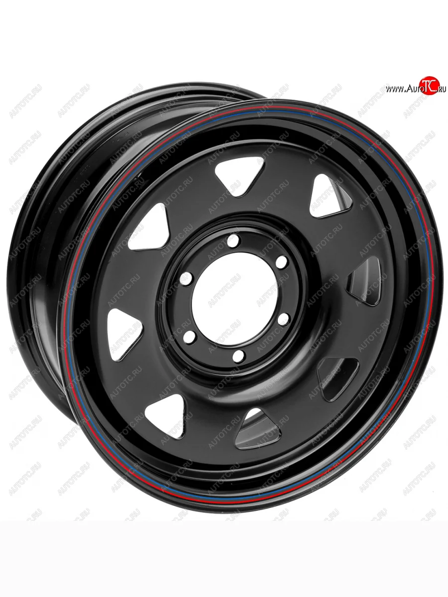 Штампованый диск OFF-ROAD Wheels (стальной усиленный, треугольник мелкий - черный). 7.0 x 17    в Самаре Самарской области