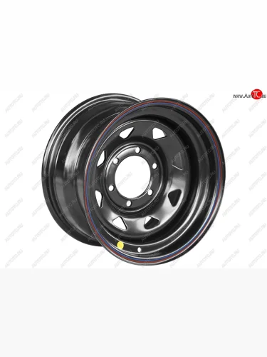 Штампованый диск OFF-ROAD Wheels (стальной усиленный, треугольник - черный). 8.0 x 15 