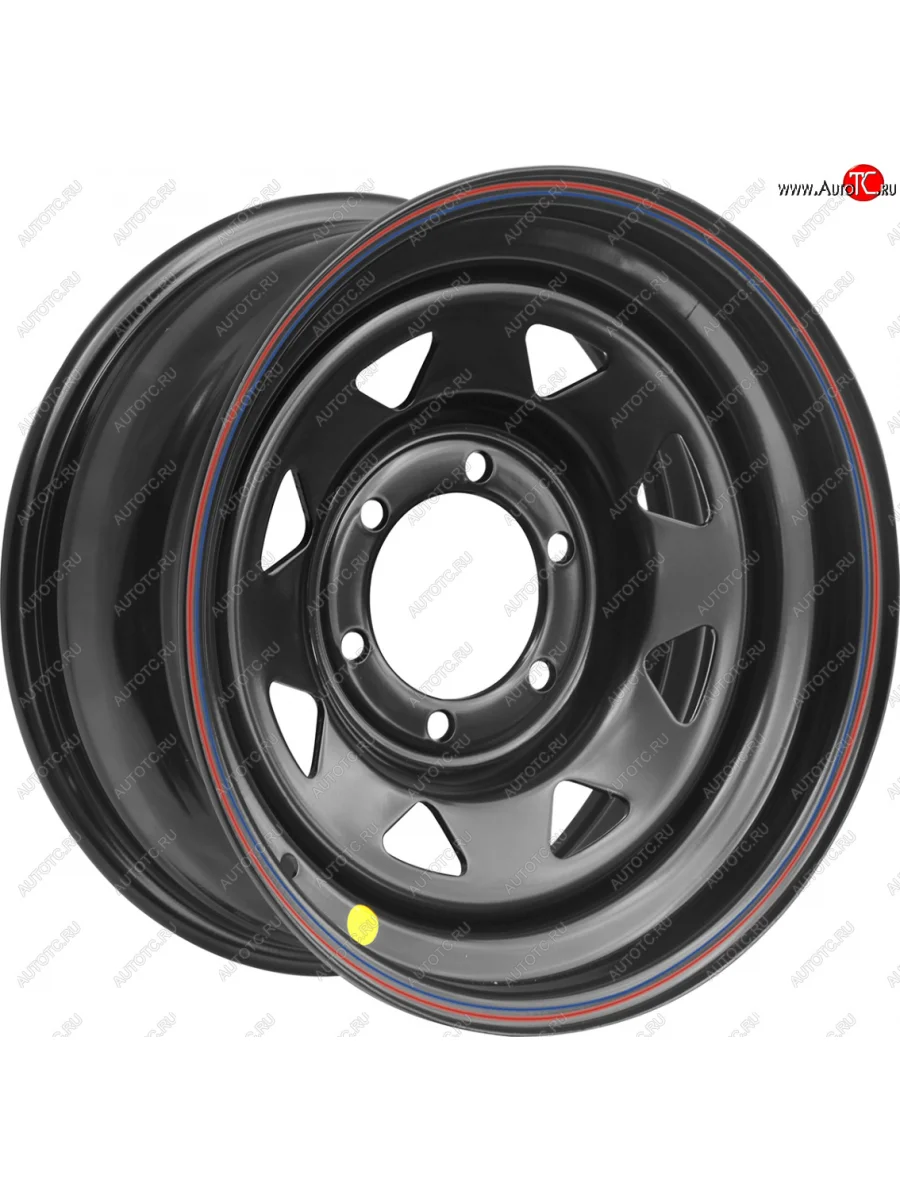 Штампованый диск OFF-ROAD Wheels (стальной усиленный, треугольник мелкий - черный). 8.0 x 17    в Самаре Самарской области