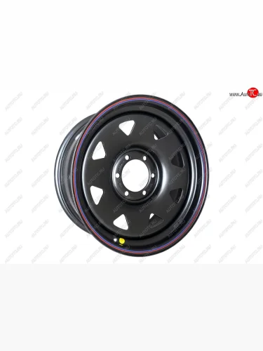 Штампованый диск OFF-ROAD Wheels (стальной усиленный, треугольник - черный). 8.0 x 18 Mitsubishi L200 3 K6T-K7T дорестайлинг (1996-2005) 6x139.7xDIA110.0xET15.0