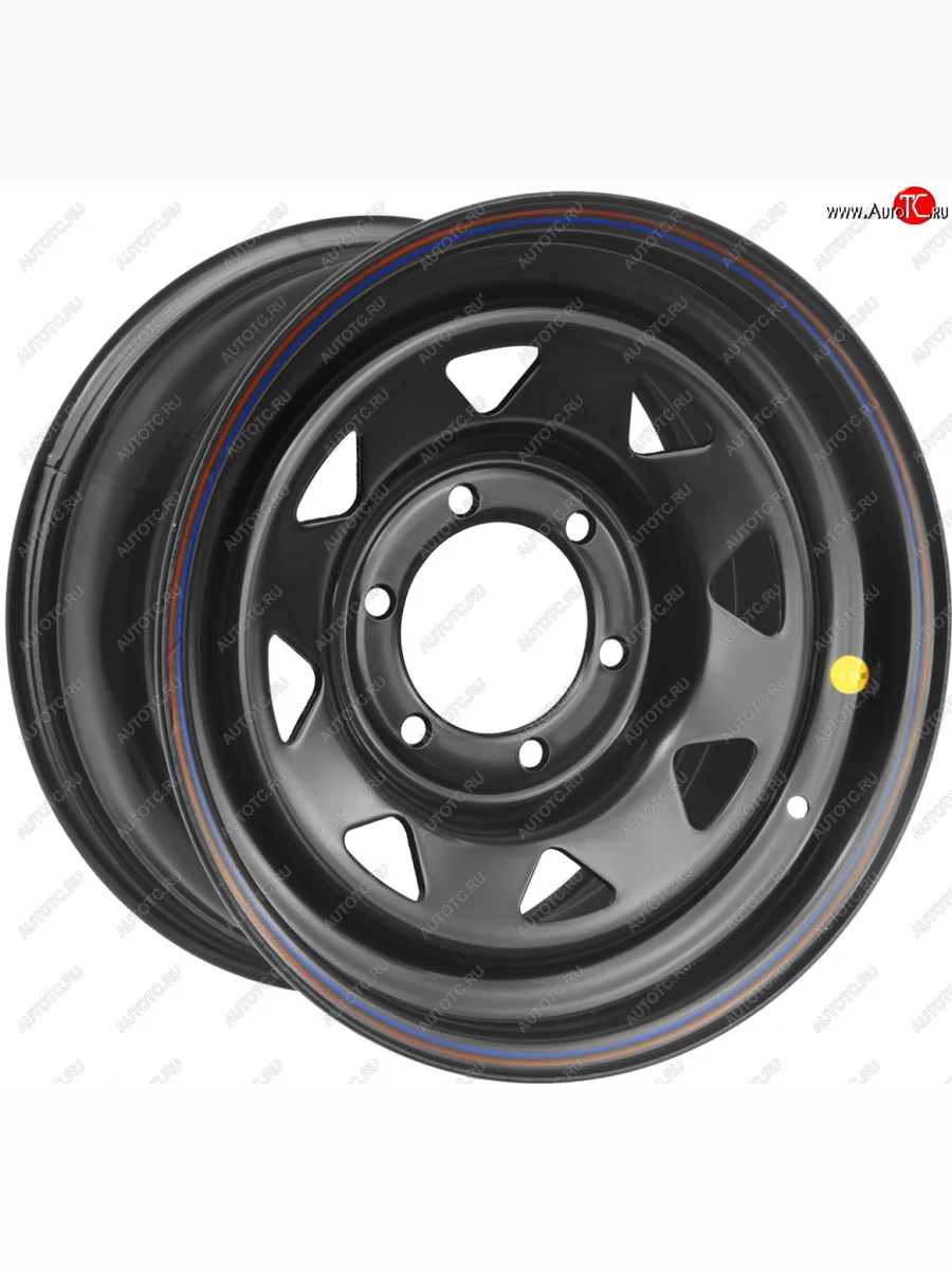 Штампованый диск OFF-ROAD Wheels (стальной усиленный, треугольник мелкий - черный). 8.0 x 16    в Самаре Самарской области