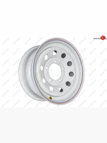Штампованый диск OFF-ROAD Wheels (стальной усиленный, круг - белый). 7.0 x 15 
