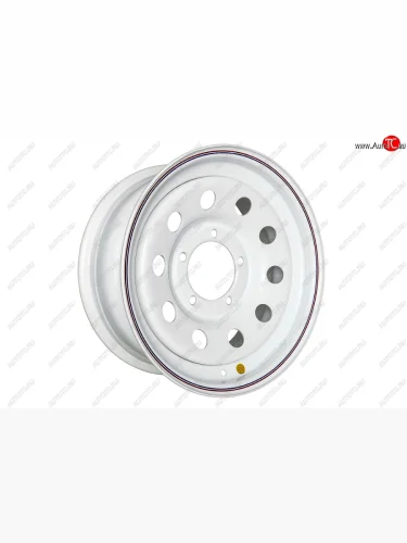 Штампованый диск OFF-ROAD Wheels (стальной усиленный, круг - белый). 7.0 x 16 