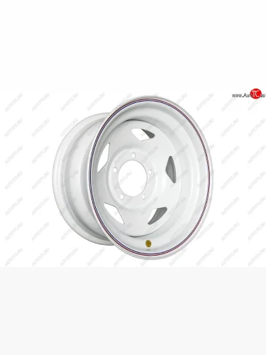 Штампованый диск OFF-ROAD Wheels (стальной усиленный, треугольник - белый). 8.0 x 16 