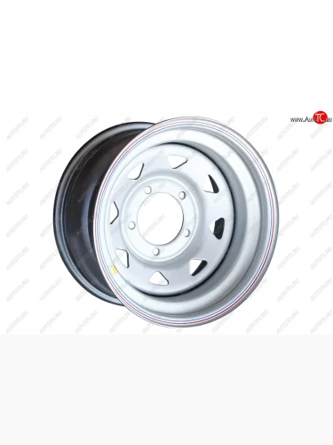 Штампованый диск OFF-ROAD Wheels (стальной усиленный, треугольник мелкий - серебристый). 8.0 x 16 