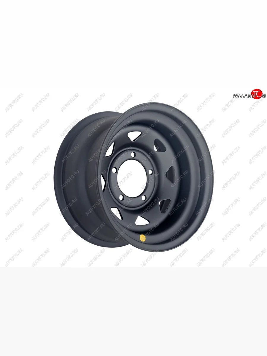 Штампованый диск OFF-ROAD Wheels (стальной усиленный, треугольник мелкий - черный матовый). 8.0 x 16    в Самаре Самарской области