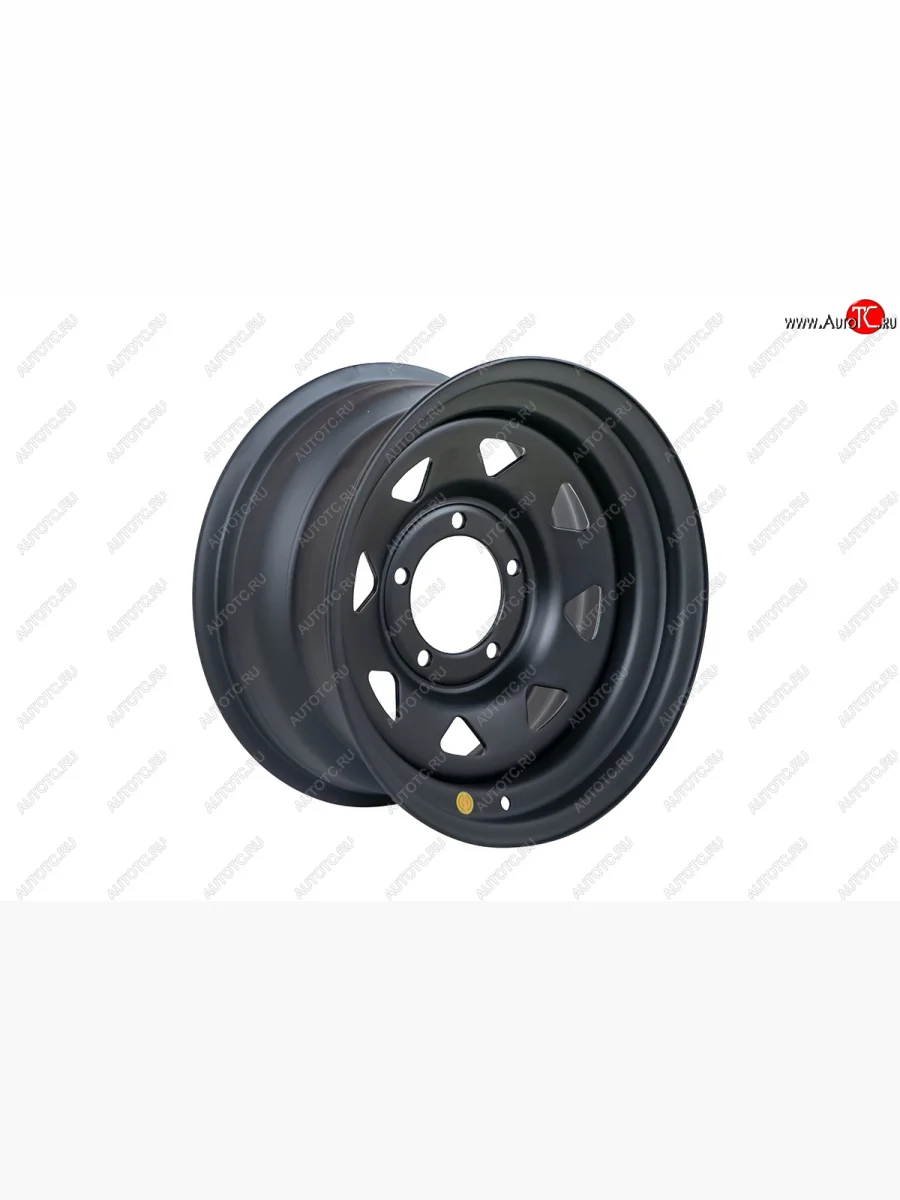 Штампованый диск OFF-ROAD Wheels (стальной усиленный, треугольник мелкий - черный матовый). 8.0 x 16    в Самаре Самарской области