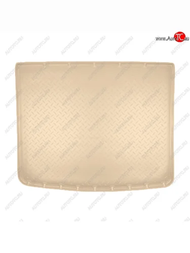 Коврик багажника Norplast Unidec (2-х зонный климат контроль) (Цвет: бежевый) Volkswagen Touareg 2 NF дорестайлинг (2010-2014)