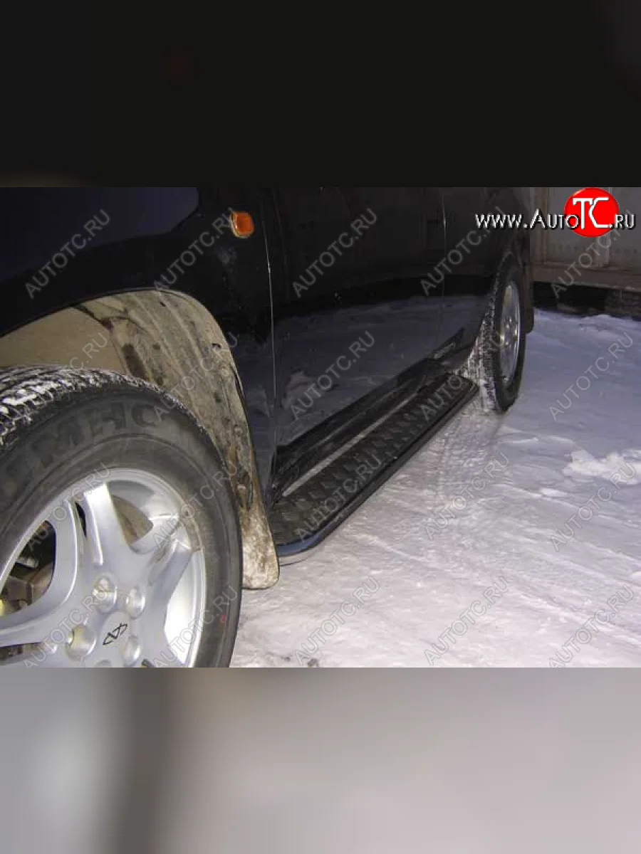 Защита порогов Slitkoff (Ø 42 мм, с листом) Chery Tiggo T11 дорестайлинг (2005-2013)  в Перми Пермском крае