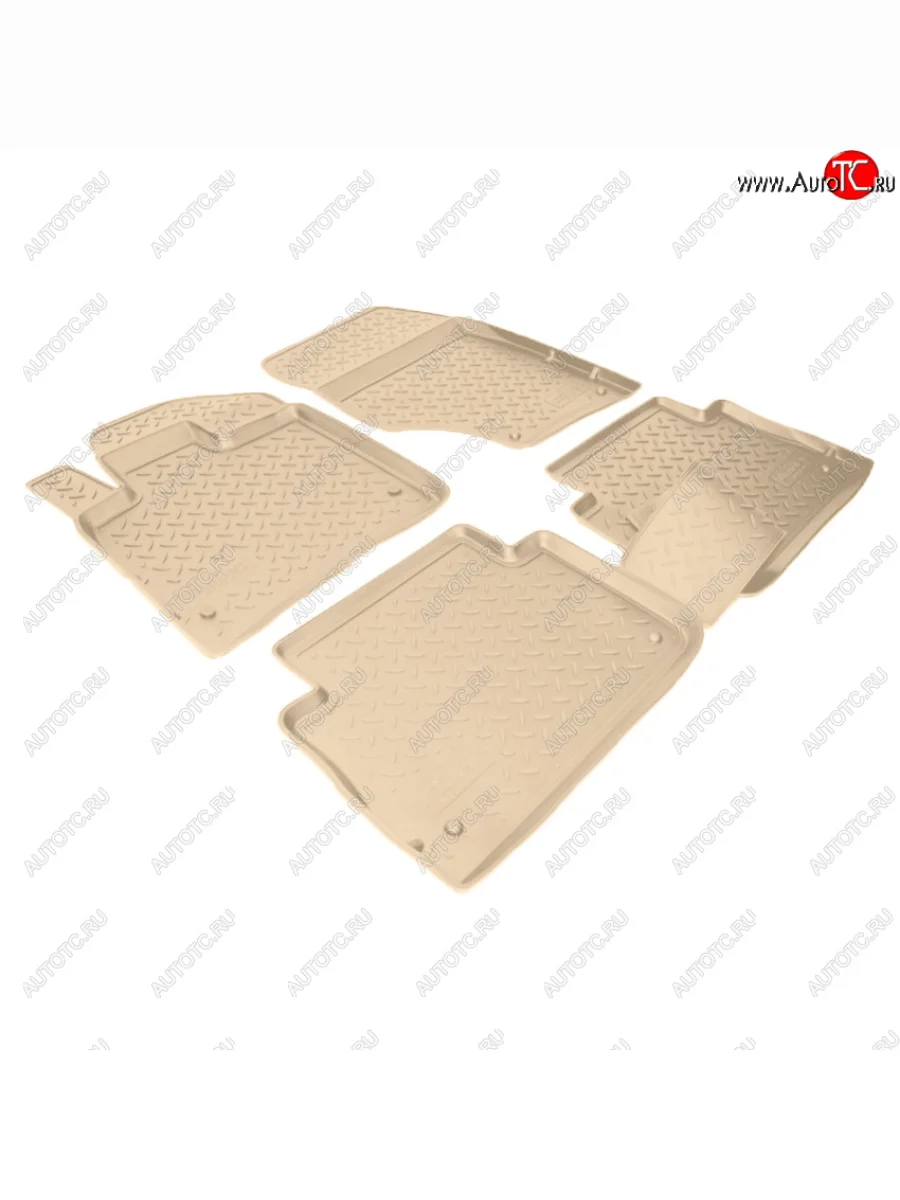 Коврики салона Norplast Unidec Audi Q7 4L дорестайлинг (2005-2009) (Цвет: бежевый)  с доставкой в г. Пермь