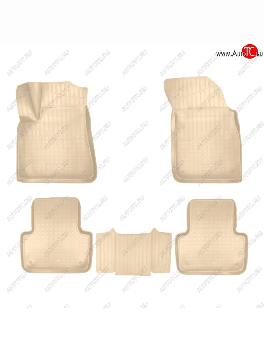 Коврики салона Norplast Unidec Audi Q7 4M дорестайлинг (2015-2020) (Цвет: бежевый)  с доставкой в г. Керчь