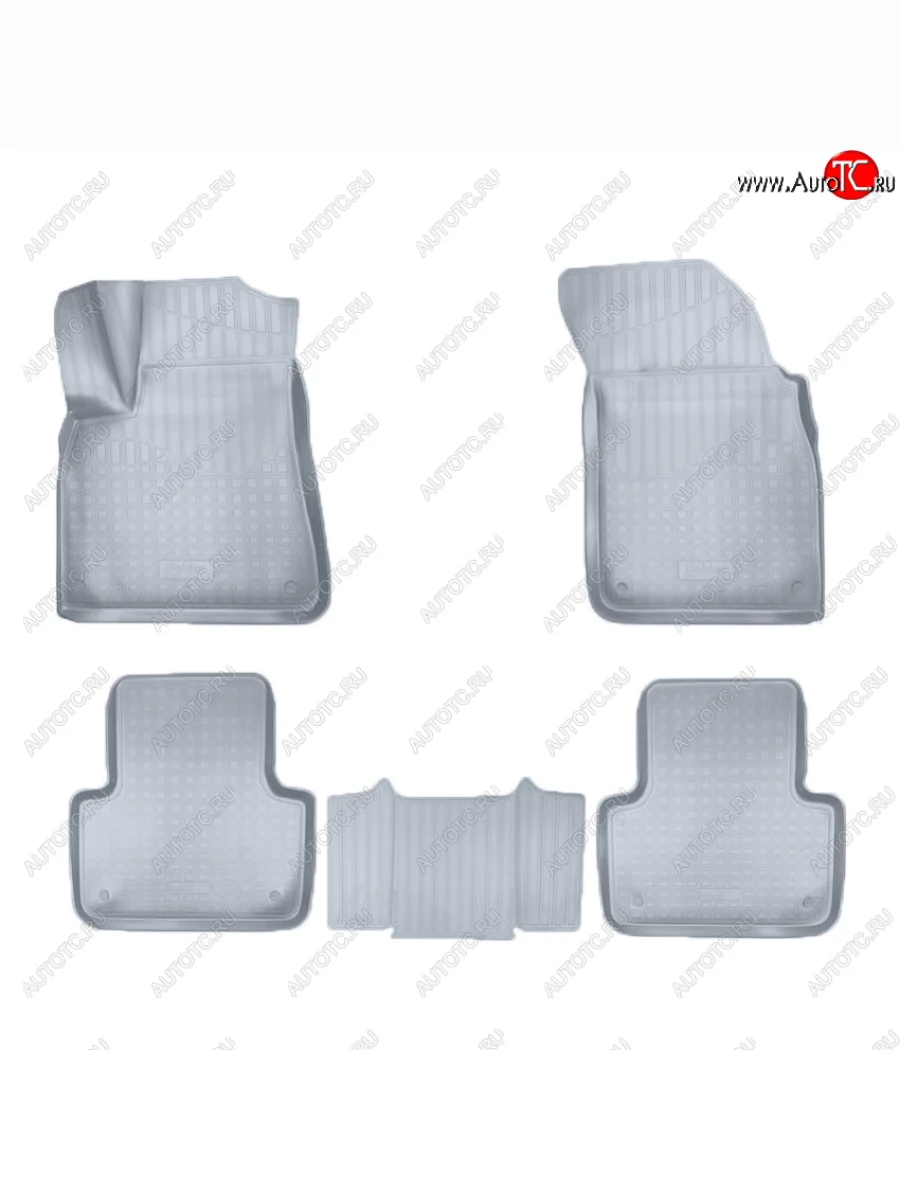 Коврики салона Norplast Unidec Audi Q7 4M дорестайлинг (2015-2020) (Цвет: серый)  с доставкой в г. Керчь