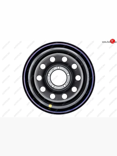 Штампованый диск OFF-ROAD Wheels (стальной усиленный, круг - черный). 8.0 x 16 