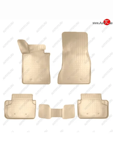 Коврики салона Norplast Unidec (Цвет: бежевый) BMW 5 серия G30 дорестайлинг, седан (2016-2020)