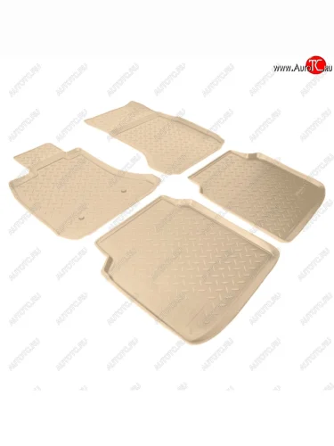 Коврики салона Norplast Unidec (Long) (Цвет: бежевый) BMW 7 серия F01-F04 седан (2008-2015)