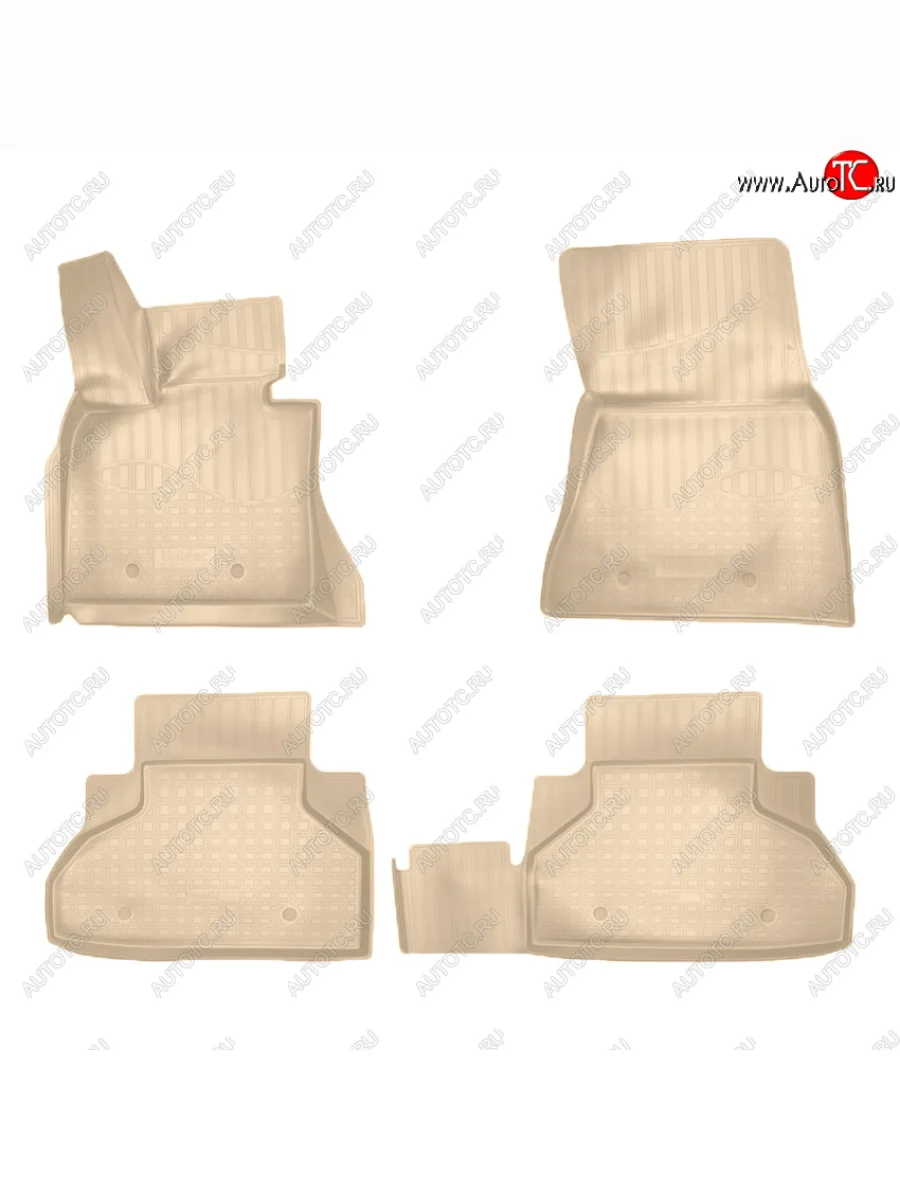 Коврики салона Norplast Unidec BMW X6 F16 (2014-2020) (Цвет: бежевый)  в Керчи Республика Крым