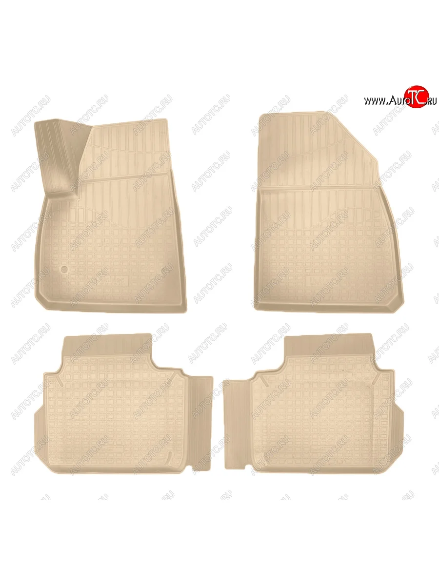 Коврики салона Norplast Unidec Cadillac XT5 дорестайлинг (2016-2020) (Цвет: бежевый)  в Перми Пермском крае