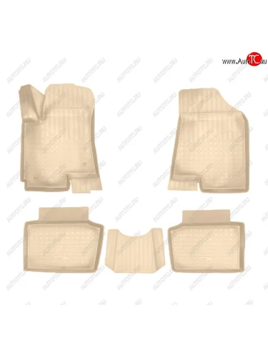 Коврики салона Norplast Unidec (Цвет: бежевый) Changan CS35 (2012-2021)