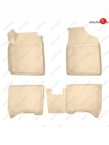 Коврики салона Norplast Unidec (Цвет: бежевый) Chery Bonus 3 (A19) седан (2013-2016)