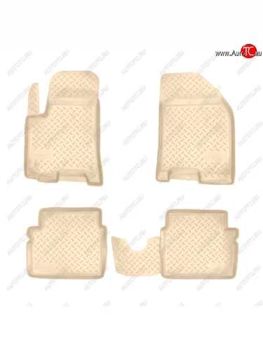 Коврики салона Norplast Unidec (Цвет: бежевый) Chevrolet Aveo T200 хэтчбек 5 дв (2002-2008)