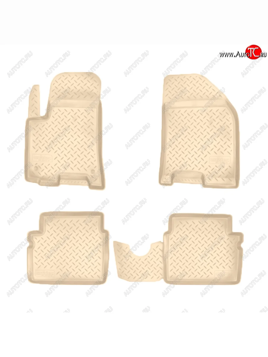 Коврики салона Norplast Unidec Chevrolet Aveo T200 хэтчбек 5 дв (2002-2008) (Цвет: бежевый)  в Самаре Самарской области