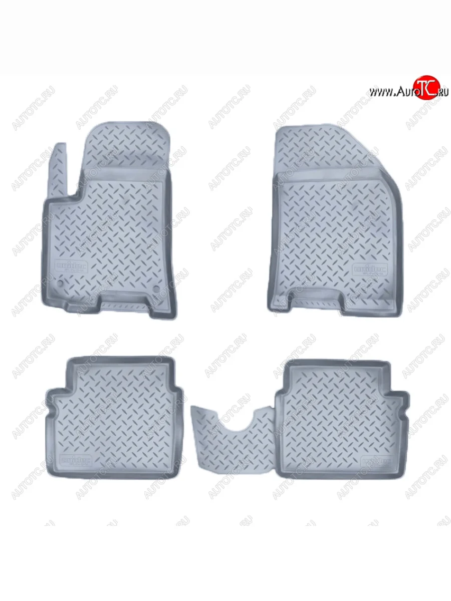 Коврики салона Norplast Unidec Chevrolet Aveo T200 хэтчбек 5 дв (2002-2008) (Цвет: серый)  в Керчи Республика Крым